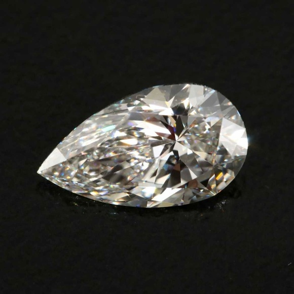 IGI Certified Lab Grown Diamond Pear Brilliant VVS2 1.23ct Carat Loose Stone - Picture 1 of 9